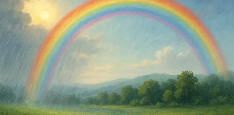 wie entsteht ein Regenbogen